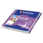 DVD+R lemez 4,7 GB 16x, normál tok, matt nyomtatható felület