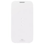 Crystal Booklet Samsung Galaxy S4 mini fehér bőr Flip Cover tok