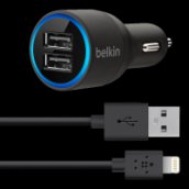 szivargyújtó-USB átalakító + lightning kábel